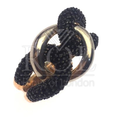 Black Cubic Zirconia 925 Sterling Silver Jewelry