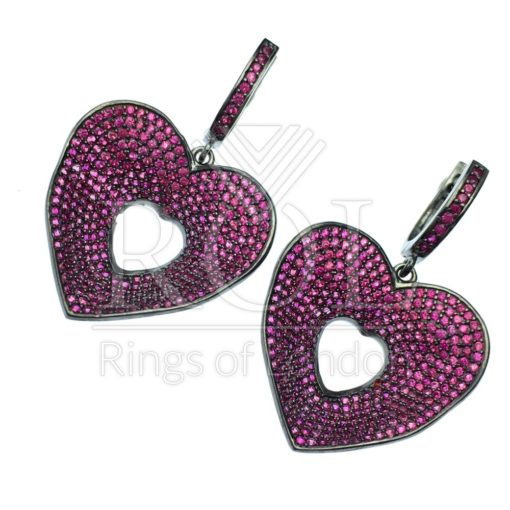 Pink Cubic Zirconia 925 Sterling Silver Jewelry