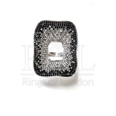 Clear Cubic Zirconia,Black Cubic Zirconia 925 Sterling Silver Jewelry