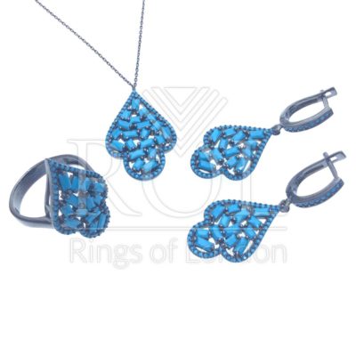 Turquoise(Stabilized) 925 Sterling Silver Jewelry