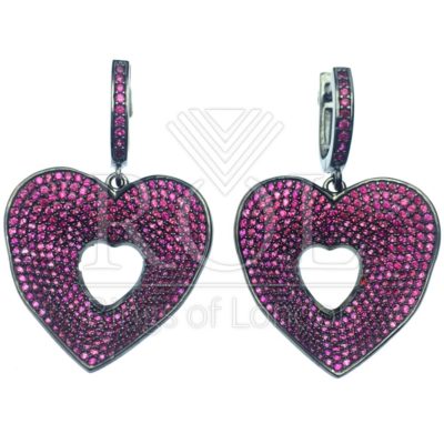 Pink Cubic Zirconia Earrings