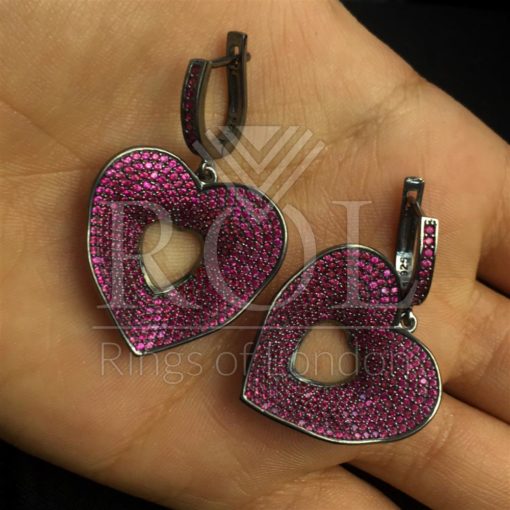 Pink Cubic Zirconia Earrings